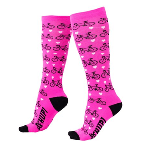 Meia Hupi Longa Love Rosa