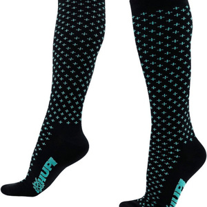 Meia Hupi Longa Max Preto e Verde