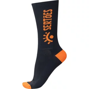 Meia Hupi Sertões Cano Médio Preta e Laranja