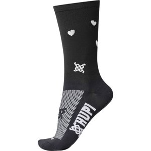 Meia Hupi Small Heart Preto