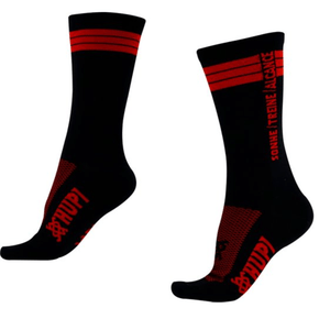 Meia Hupi Sonhe Treine Alcance Preto e Vermelho