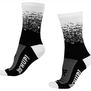 Meia Hupi Splash Preto e Branco