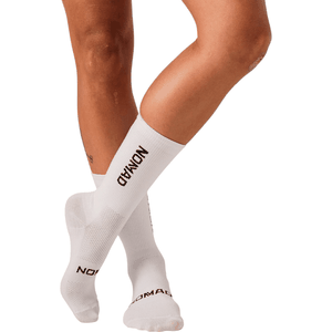 Meia Nomad Racing Apex 2024 Branca e Preta