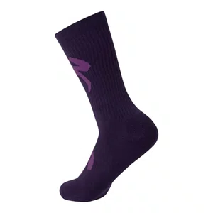 Meia Specialized Cano Alto Logo Roxo Unissexㅤㅤㅤㅤㅤㅤㅤㅤㅤㅤㅤ