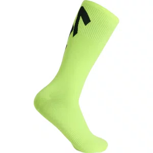 Meia Specialized Cano Alto Supacaz Supasox Twisted Preto e Amarelo Neon