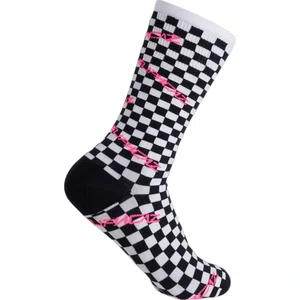 Meia Specialized Cano Alto Unisex Xadres e Rosa ㅤㅤㅤ