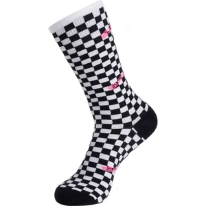 Meia Specialized Cano Alto Unisex Xadres e Rosa ㅤㅤㅤ