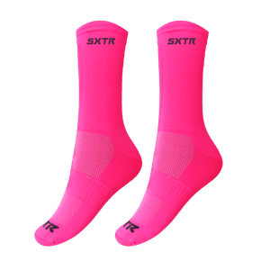 Meia SportXtreme Poliamida Long Rosa Fluorescente