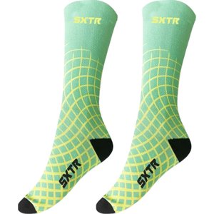 Meia SportXtreme Sublimada Citrus Verde e Amarelo