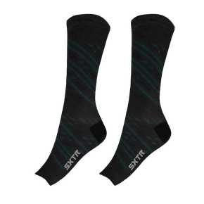 Meia SportXtreme Sublimada Jade Preto e Verde