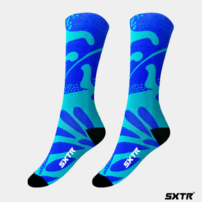 Meia SportXtreme Sublimada Lazuli Azul