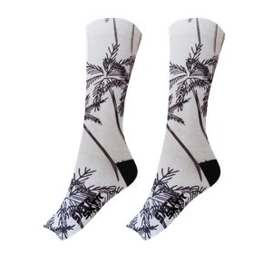 Meia Sport Xtreme Sublimada Tulum Banco e Preto