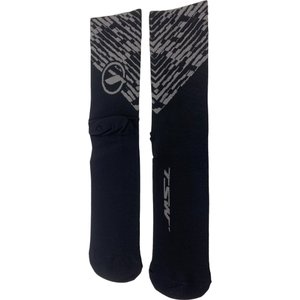 Meia TSW Ride Mod 01 Suave Compressão Cinza e Preto