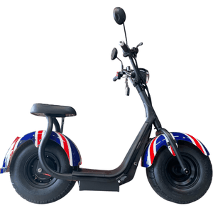 Mini Scooter X7 Elétrica Wehawk 1000W Azul e Branco e Vermelho