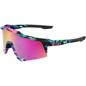 Oculos 100% Peter Sagan Le Soft Tact Tie Dye Lente Espelhada Lilás