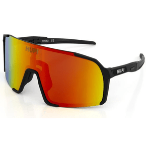 Óculos Hupi Andez Preto Lente Dourado Espelhado