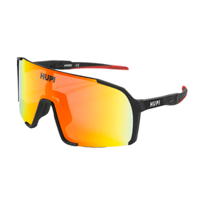Óculos Hupi Andez Preto e Vermelho Lente Vermelho