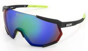 Óculos Hupi Aspen Preto e Verde Lente Verde Espelhado