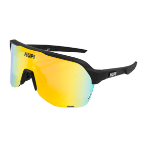 Óculos Hupi Huez Preto Lente dourado e Azul