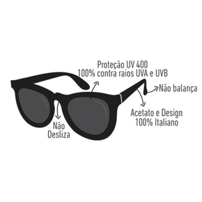 Óculos Masculino sol preto esportivo garantia nota fiscal - Orizom