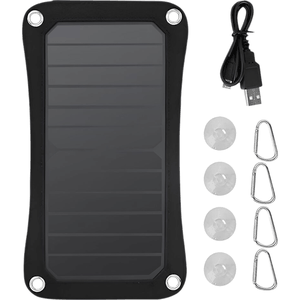 Painel Solar Portatil 6,5w com Bolsa e Porta USB