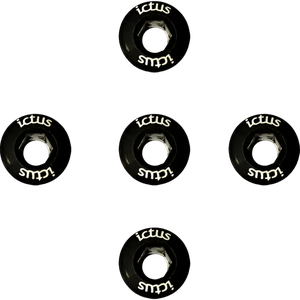 Parafuso de Coroa Ictus Kit com 5 Peças Preto