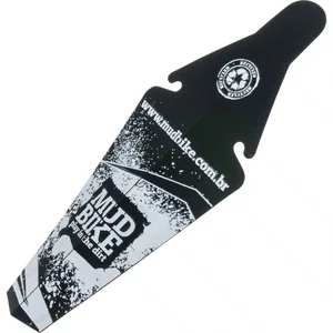 Paralama Mudbike Traseiro Plast Preto e Branco