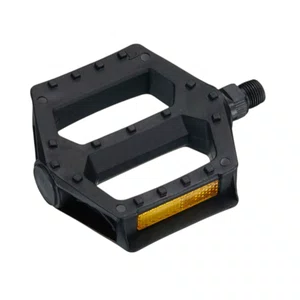 Pedal Plataforma Plástico P668 Bucha Preto 9/16ㅤㅤㅤ