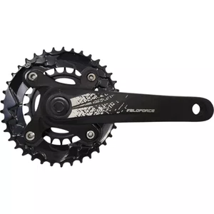 Pedivela Duplo Veloforce Ponta Quadrada 24/38 Dentes Alumínio 10/11v 170mm