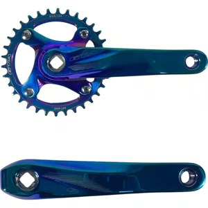 Pedivela Single GTA 34 Dentes com Ponta Quadrada Alumínio 170mm Camaleão