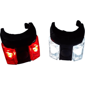 Par De Sinalizadores Pisca Led Diant e Tras Absolute Cor Preto