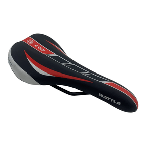 Selim Battle CR0 MTB Preto e Vermelho e Branco