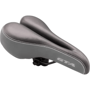 Selim GTA MTB Vazado Costurado Preto e Cinza