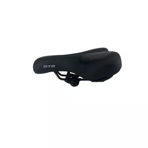 Selim Gts Elastomero Vazado Largo 220mm Preto