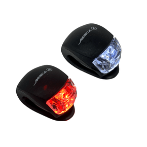 Sinalizador TSW 2 Leds Dianteiro e Traseiro em Silicone Preto