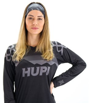 Testeira Hupi Headband Asas Preto e Branco