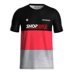 Uniforme Shopbike Furbo Casual 2025 Preto, Cinza e Vermelho Uniforme Shopbike Furbo Casual 2025 Preto, Cinza e Vermelho