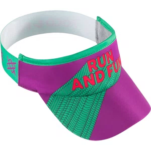 Viseira Hupi Corrida Run Roxo e Verdeㅤㅤㅤㅤㅤㅤㅤㅤㅤㅤㅤㅤㅤ