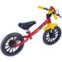 Bicicleta Infantil Nathor Balance Fast Aro 12 Vermelho e Amarelo