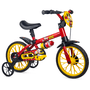 Bicicleta Nathor Mickey Aro 12 Vermelho Preto e Amarelo