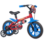 Bicicleta Nathor Spider Man Aro 12 Vermelho e Azul