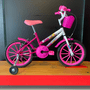 Bicicleta Dalannio Milla Aro 16 Branco e Pink