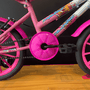 Bicicleta Dalannio Milla Aro 16 Rosa Claro e Brancoㅤㅤㅤㅤ