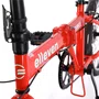 Bicicleta a20 elleven dobravel dubly urban 6v vermelha/verde