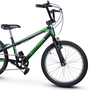 Bicicleta Nathor Blade Aro 20 Tourney 6v Preto e Verde