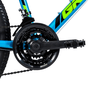 Bicicleta Groove Ragga Aro 24 Shimano 21v 2023 Azul e Verde e Preto