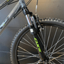 Bicicleta OXS Glide 100 Aro 24 Shimano 21v Cinza Preto e S-lime