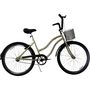 Bicicleta Dalannio Beach Retro Feminina  Aro 26 Bege Marrom