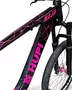 Bicicleta a26 hupi naja v9 single preto/rosa
