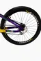 Bicicleta Viking Tuff 25 Aro 26 Shimano Tourney 21v Roxa, Verde e Amarelo